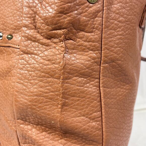 Vans Gypsy Tote Satchel Bag Brown Mocha Bisque Hobo Studded Western New - Picture 9 of 14